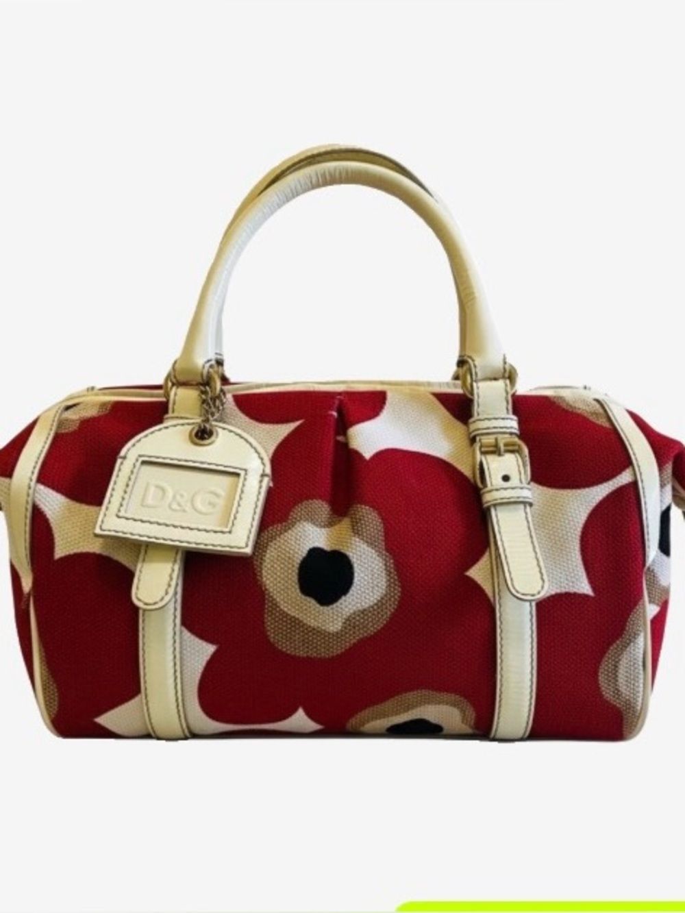 🛍️Dolce & Gabbana Authentic & SUSANNE Canvas & Leather Satchel W/Dust Cover